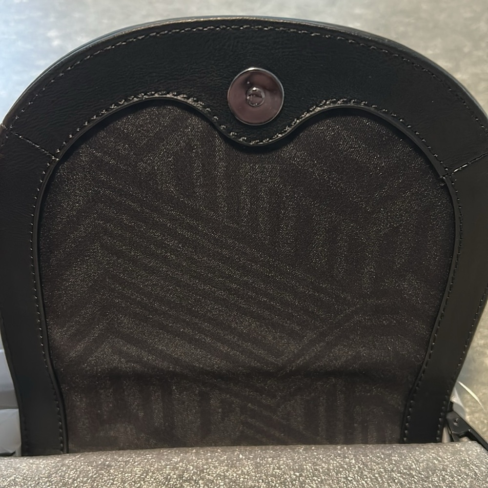 Rebecca Minkoff Astor Saddle Bag Cross Body Black Leather NWT - Picture 6 of 11